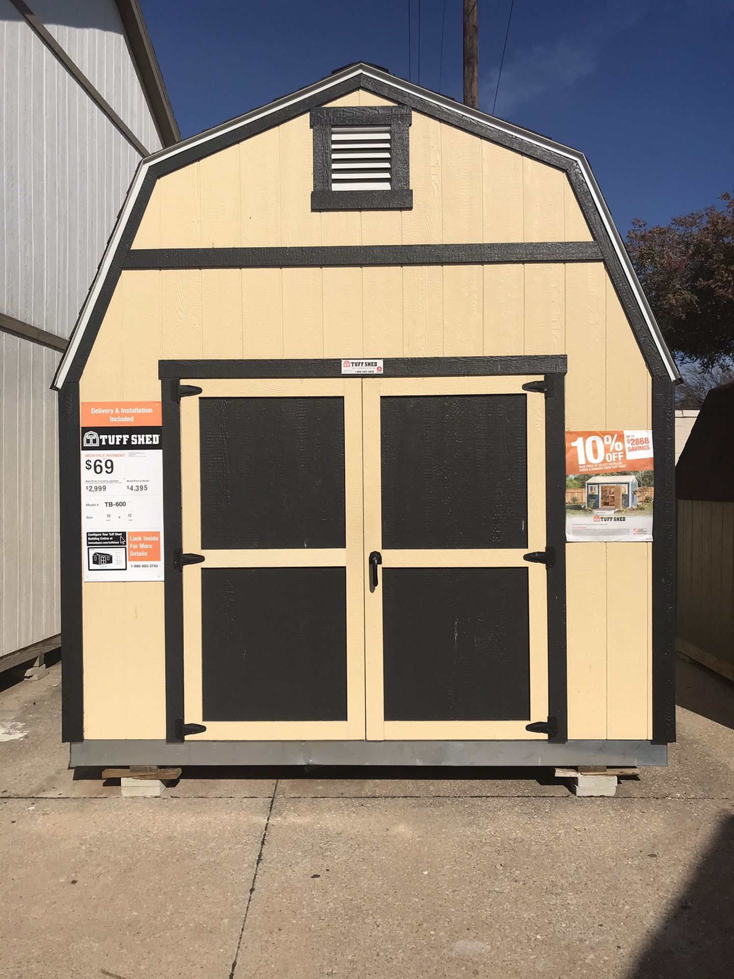 Tuff Shed Display For Sale At Mesquite Home Depot. 10x12 TB600