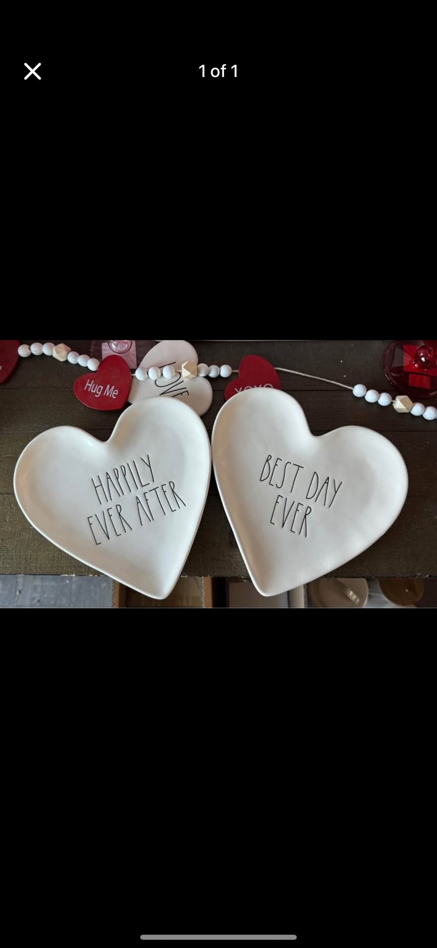 Rae Dunn Valentines Plates
