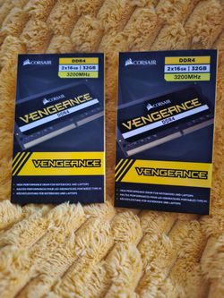 Laptop RAM Corsaid Vengeance DDR 4, 2X16 32 GB 3200 MHz