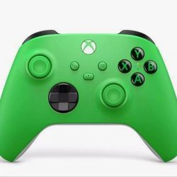 Xbox Series Velocity Green Wireless Controller With Kontrol Freek Performance Thumbsticks & PowerA Play & Charge Rechareable Battery 