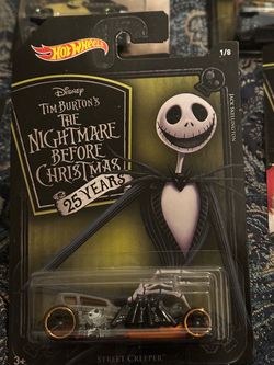 2018 Mattel Hot Wheels, Disney Tim Burton’s the nightmare before Christmas complete set of eight
