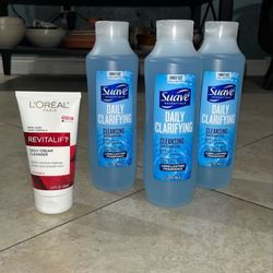 Suave Shampoos, Loreal Cleanser