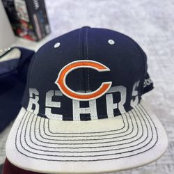 Chicago Bears NFL Reebok On-Field FlexFit Hat S/M Navy & Orange MOVING OUT SALE