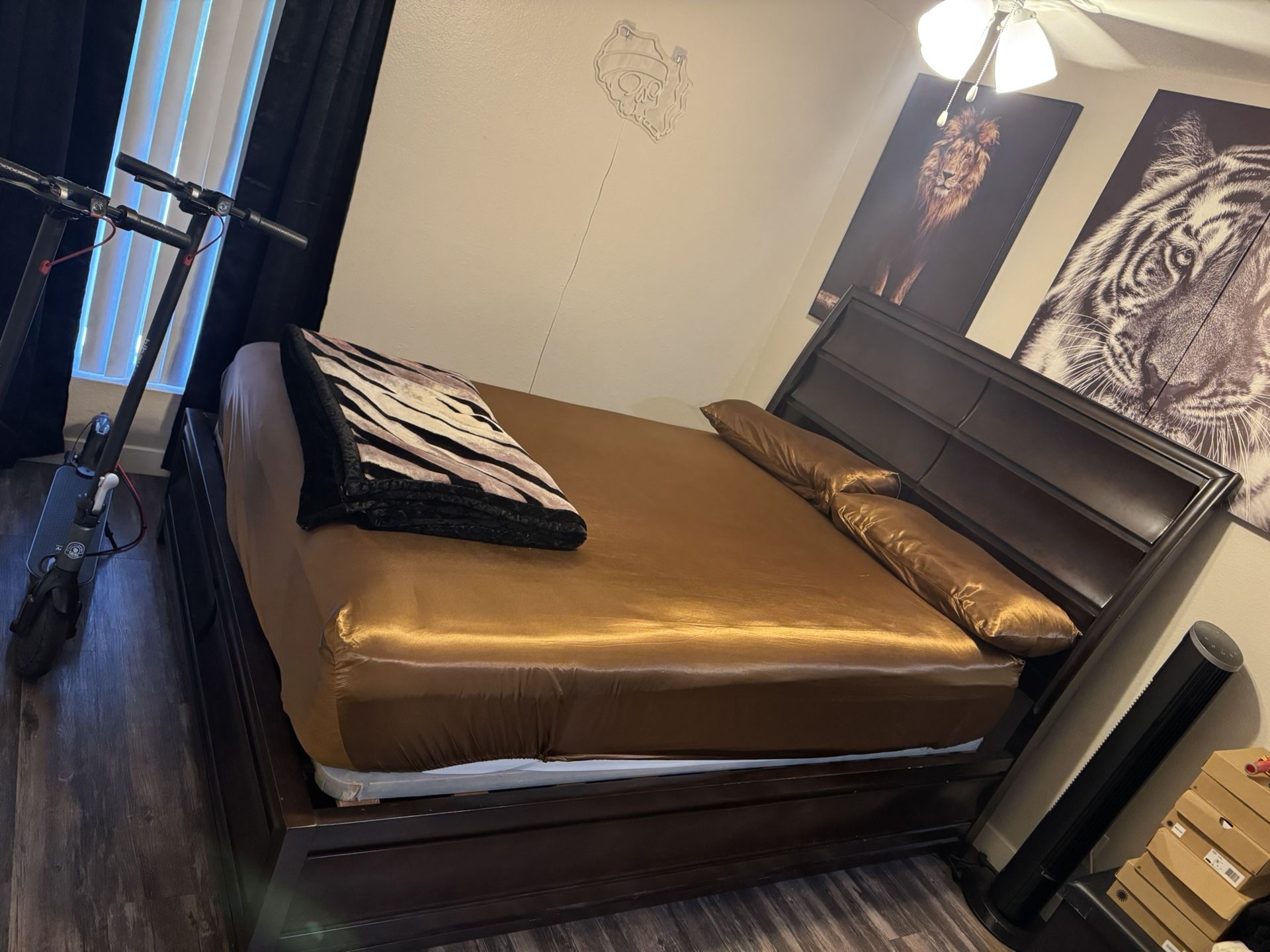 FOR SALE!!!Please Read Description*** 65” tv on sell for 300$ Roku For Sale & Bedroom Set: Queen Bed & Dresser with Mirror $600 OBO