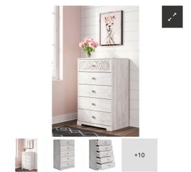 Paxberry whitewashed panel drawer