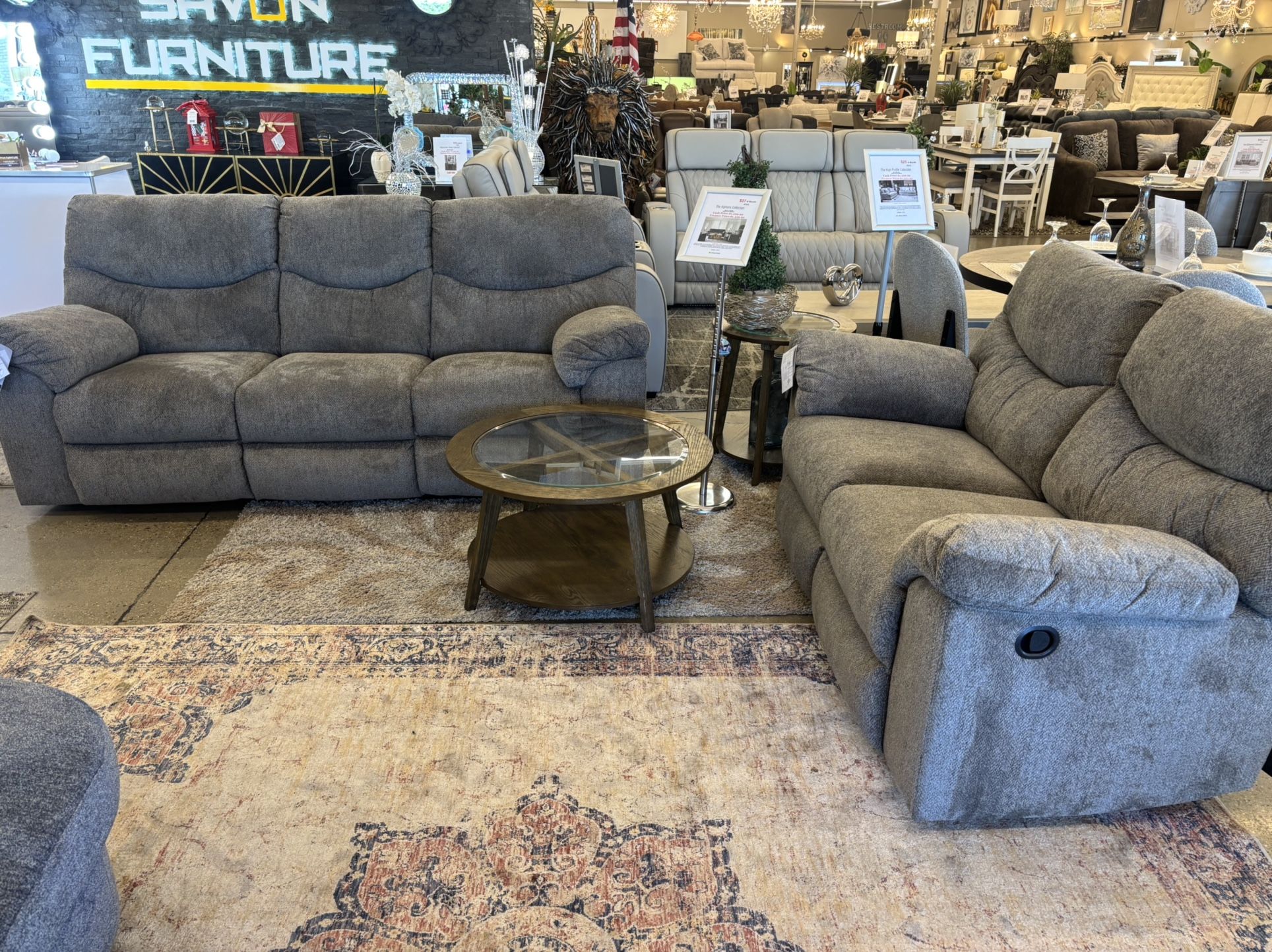 Manual Reclining Sofa And Loveseat