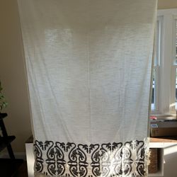 Set Of 3 Decorative Curtains With Rods