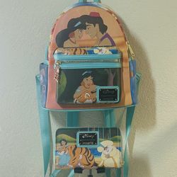 ✨ Disney Aladdin & Jasmine Loungefly Mini Backpack & Wallet Combo ✨