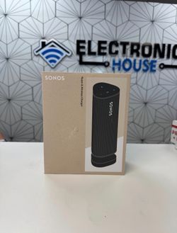 Sonos Roam + Wireless Charger Set Portable Smart Speaker Bluetooth Or Wifi