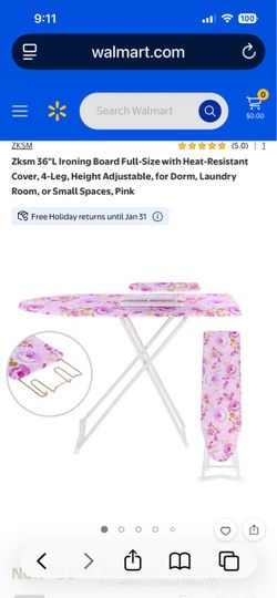 Small ironing board