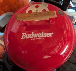 Weber Smokey Joe 14in Charcoal Grill Budweiser