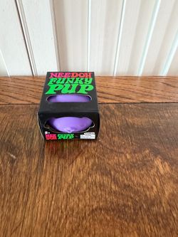 NIB Sealed Needoh Funky Pup Purple -  Squishy Stress Relief Toy Schylling