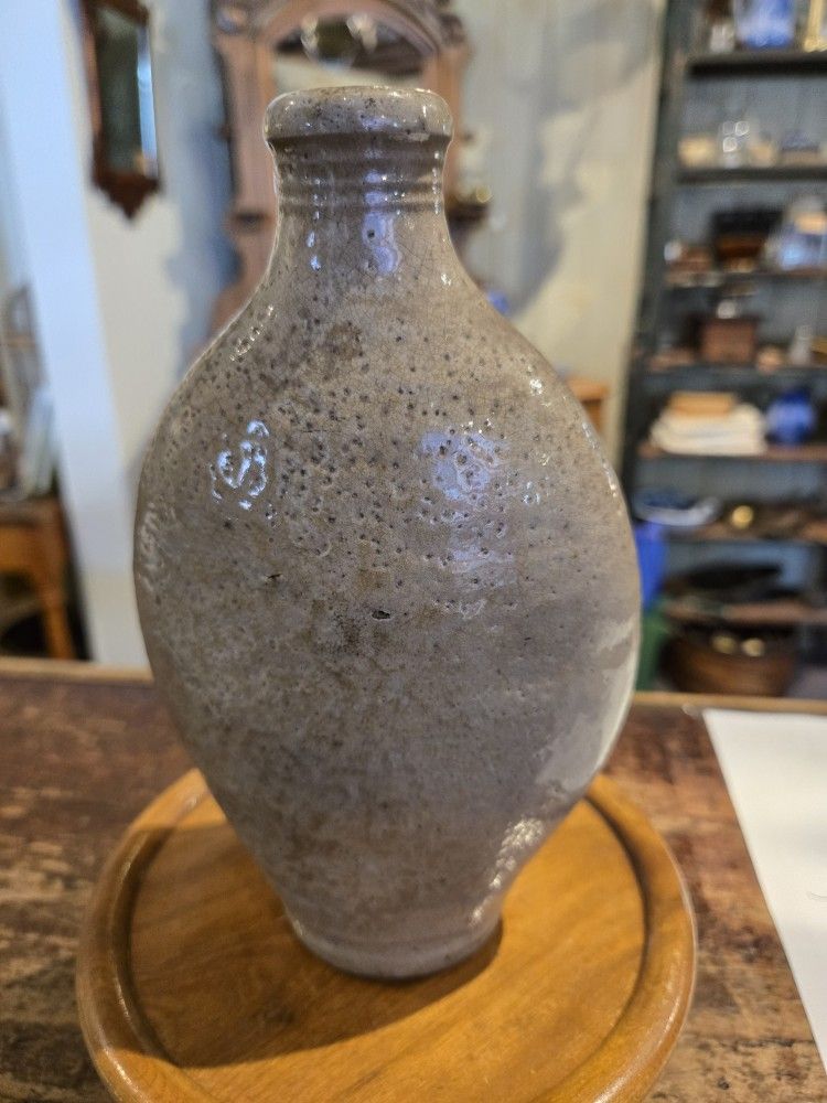Antique Primitive Stoneware Flask