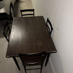 Dining Table Set w/ 4 Chairs – Sturdy, Modern – Pickup Today! 