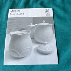 Set De 3 Botes Blancos Marbella Grande Mediano Y Pequeño Princess House Los Por 135 Nuevos En Caja 