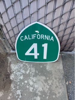 California 21 metal sign