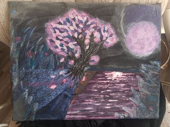 Fantasy Tree Fabric Art