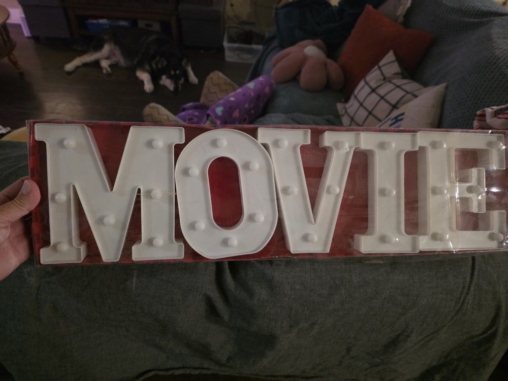 Movie LIGHT Up Sign