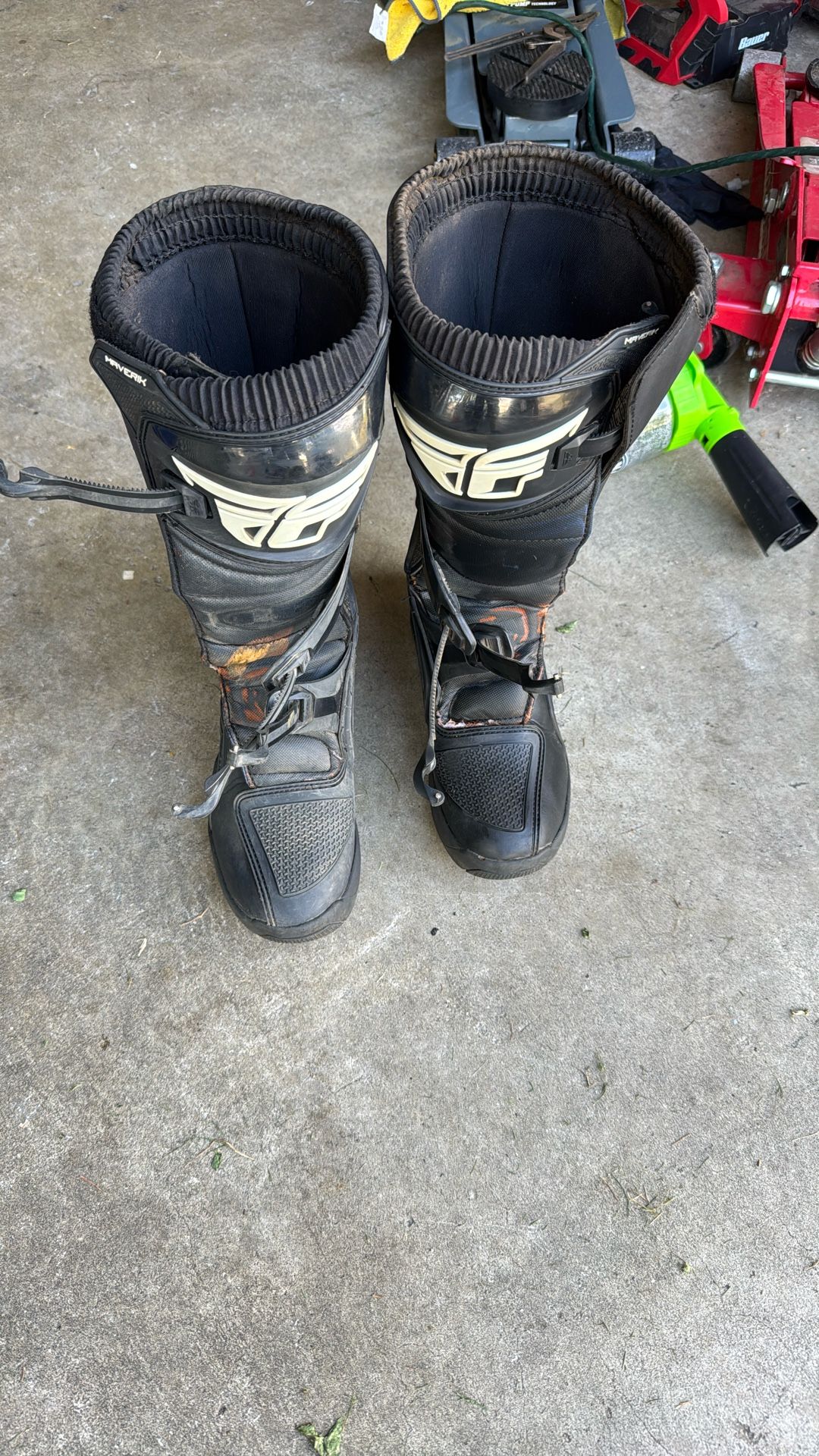 Dirtbike boots.