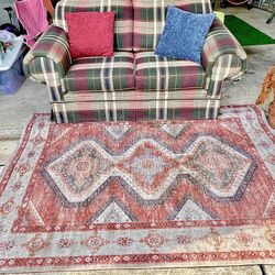 Small Vintage Couch and Rug
