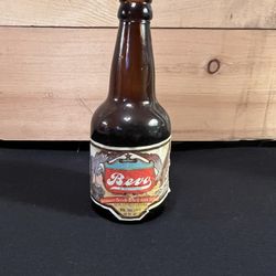 Vintage 1919 Anheuser Busch BEVO Malt Non-Alcoholic Beverage empty bottle