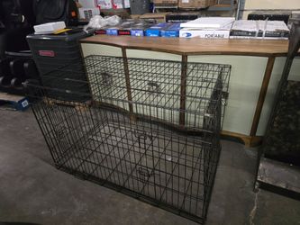 Large Black Wire Dog Crate