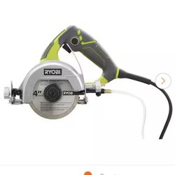 RYOBI 12 -Amps 4 in. Blade Corded Wet Tile Saw