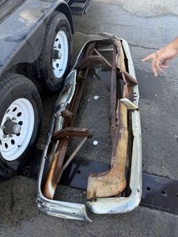 1961 Impala One Piece Front And Back Bumper With Brackets 