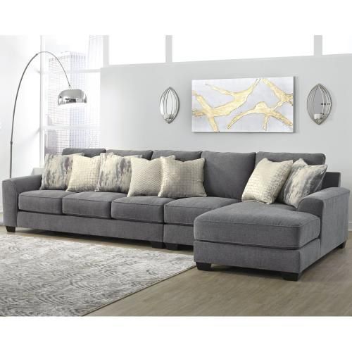 ✨ COMFY Gray 2-Piece Sectional Sofa w/ Chaise – $600 (Pick-Up Only)