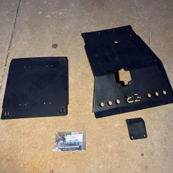 "Caliraised" Toyota skid plate and transmission plate.