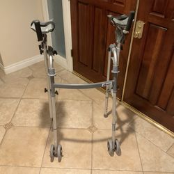 Drive Upright Walker W/5” Dual Wheels, Forearm Walker/ Armrests, Adj. 300lb Max.
