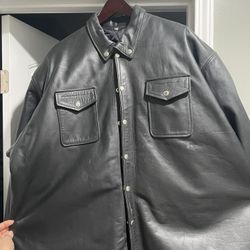 3XL Double Insulated Leather Jacket