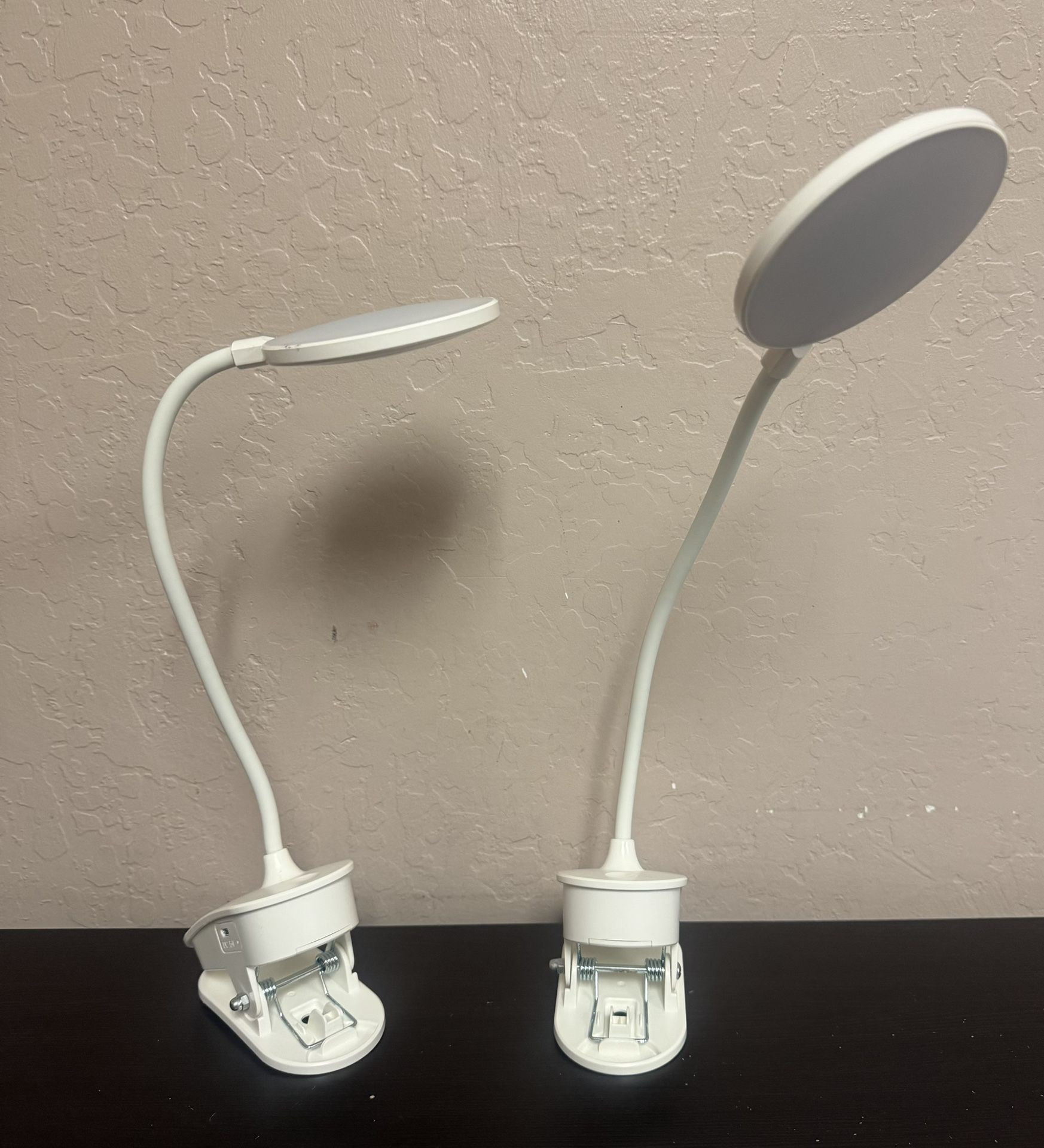 2 Pack Clip On Lamp, 3 Brightness Level