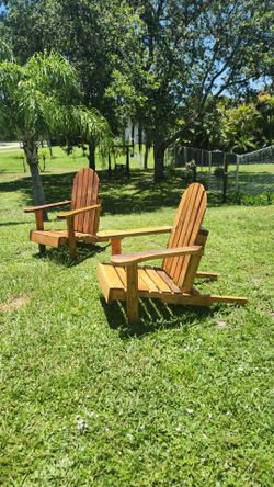Adirondack chair set (2) $200