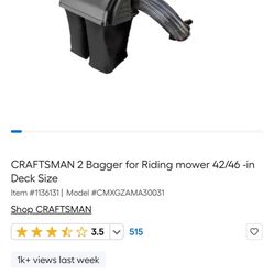 CRAFTSMAN 2 Bagger for Riding mower