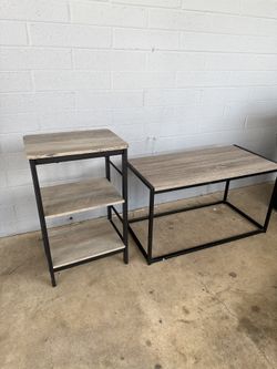 Matching Coffee And Side Table