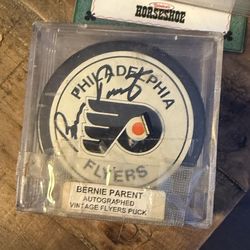 Authenticated Philly Flyers Autographed Hockey Puck