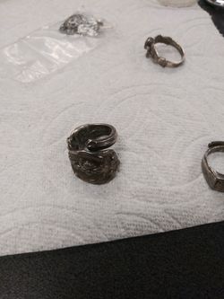 Vintage sterling spoon ring