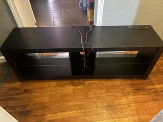 Entertainment center with outlets