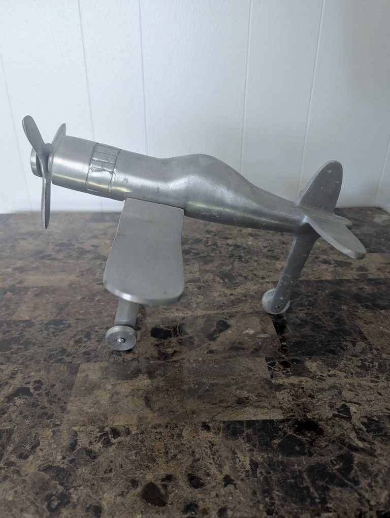 Vintage Brass Airplane 
