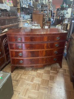Antique solid mahogany dresser chest of drawers