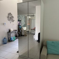 IKEA Pax Wardrobe With Glass Doors