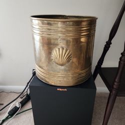 Vintage Brass Bucket, Can Be Used As Planter, Decorative Piece