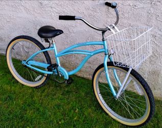 Women's Firmstrong 24" Beach Cruiser bike bicicleta basket