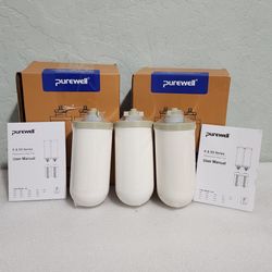 3 Genuine Purewell K8091 K Series 4-Stage 7" Ceramic Water Filters  SEALED