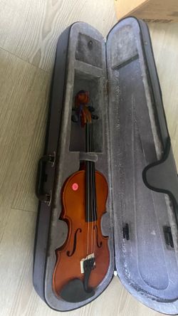 Acoustic Violin with Zippered Hard Foam Case - As Is