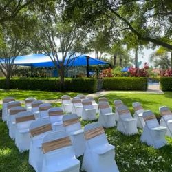 ✨Elegant Chair Covers – Pack of 27 – Perfect for Weddings & Upscale Events!✨