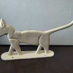 Antique Cat Boots Scraper Heavy Metal