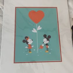 Disney Parks Collectible Jerrod Maruyama Art Print Minnie And Mickey Mouse 9”x11”