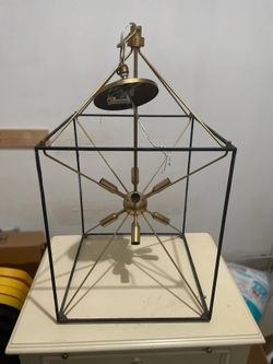 Gold indoor light fixture